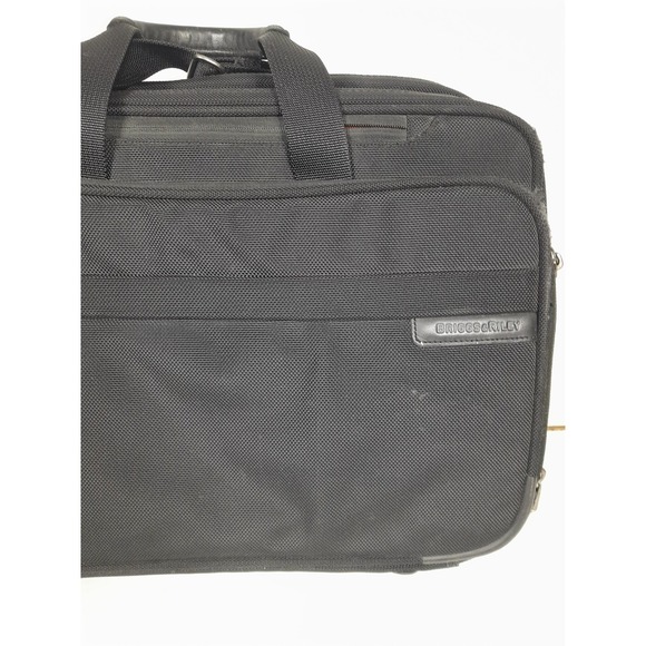 Briggs & Riley Travelware Expandable 17"x 13" Cabin Laptop Bag Black BB104X-4 - Picture 4 of 11